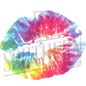 Tie Dye Lips PNG File, Sublimation Design, Digital Download