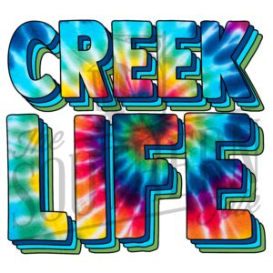 Creek Life PNG File, Sublimation Design, Digital Download, Sublimation Designs Downloads