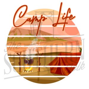 Camp Life PNG File, Sublimation Design, Digital Download, Sublimation Designs Downloads
