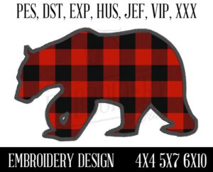 Bear Applique Design, Embroidery Patterns, Machine Embroidery, pes, dst, exp, hus, jef, vip, xxx