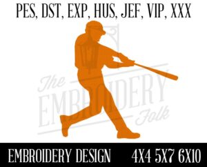 Baseball Machine Embroidery Design, Baseball Player Embroidery Designs, Baseball Embroidery Design, Softball Embroidery Design