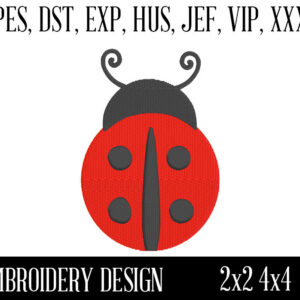 Mini Ladybug Machine Embroidery Design - 2x2 4x4 Machine Embroidery Pattern - Embroidery File - pes dst exp hus jef vip xxx