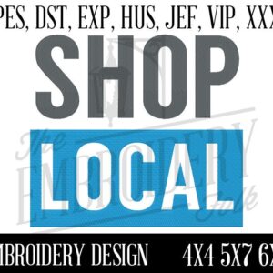 Shop Local Embroidery Design, Embroidery Patterns, Machine Embroidery Design, pes, dst, exp, hus, jef, vip, xxx