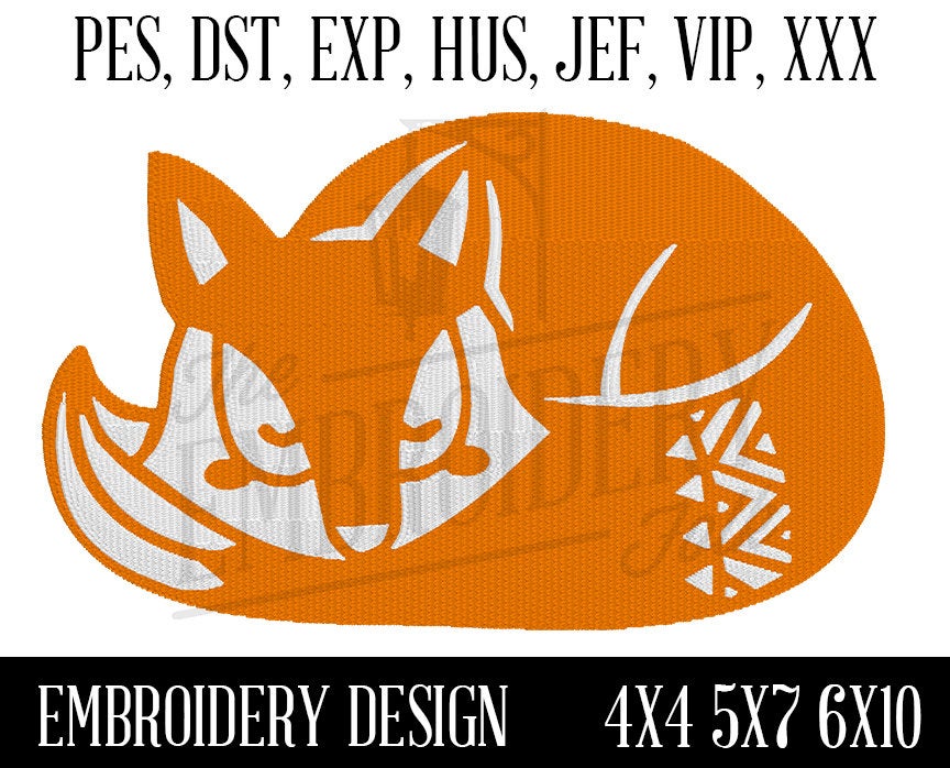Download Fox Embroidery Design - THE SOUTHERN FOLK