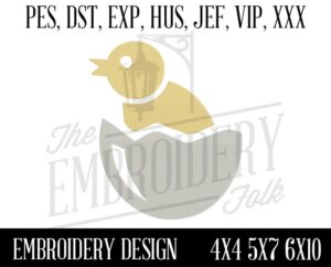 Baby Chick Embroidery Design - 4x4 5x7 6x10 Machine Embroidery Design - Embroidery File - pes dst exp hus jef vip xxx