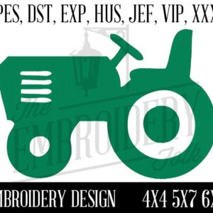 Tractor Embroidery Design - 4x4 5x7 6x10 Machine Embroidery Design - Embroidery File - pes dst exp hus jef vip xxx