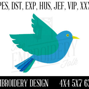 Bird Embroidery Design - 4x4 5x7 6x10 Machine Embroidery Design - Embroidery File - pes dst exp hus jef vip xxx
