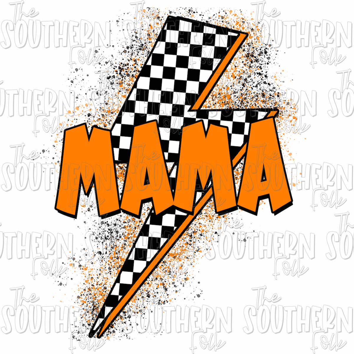 Mama Lightning Bolt Svg