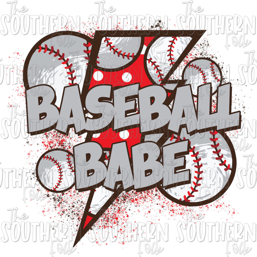 Baseball Babe PNG File – THE SOUTHERN FOLK